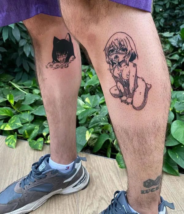 Anime Foot Tattoo