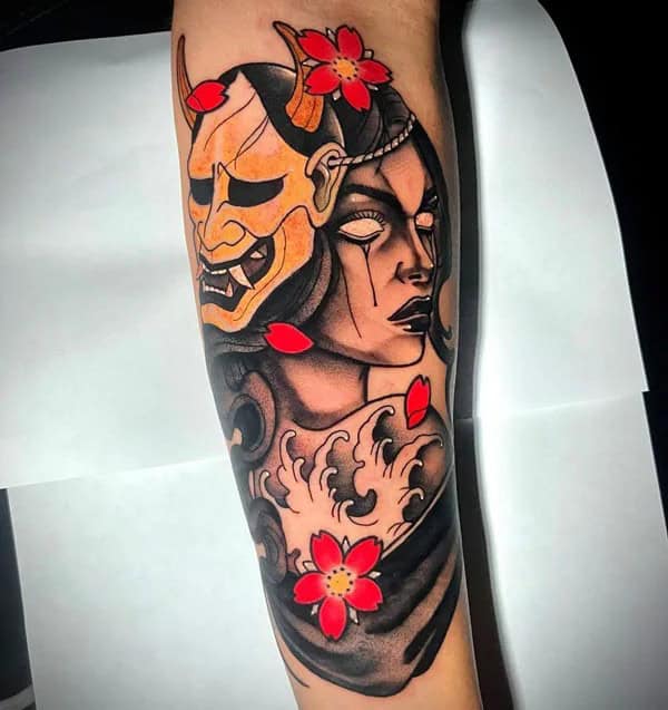 Geisha Oni Tattoo