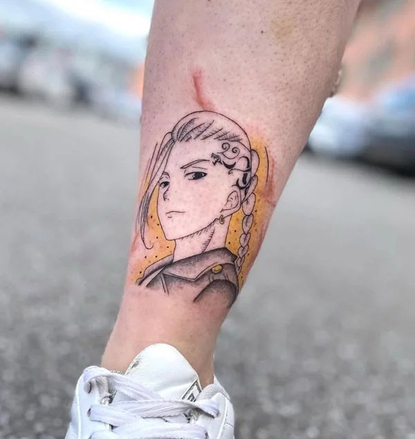 Anime Foot Tattoo