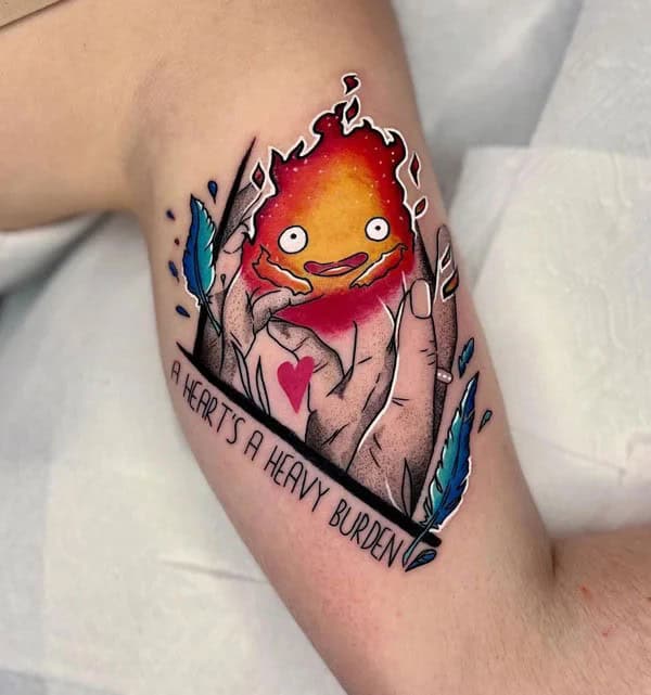 Sleeve Howl’s Moving Castle Tattoo