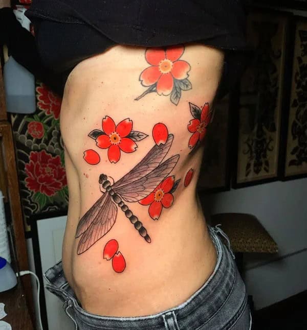 More Sublime Entries Of Dragonfly Tattoos