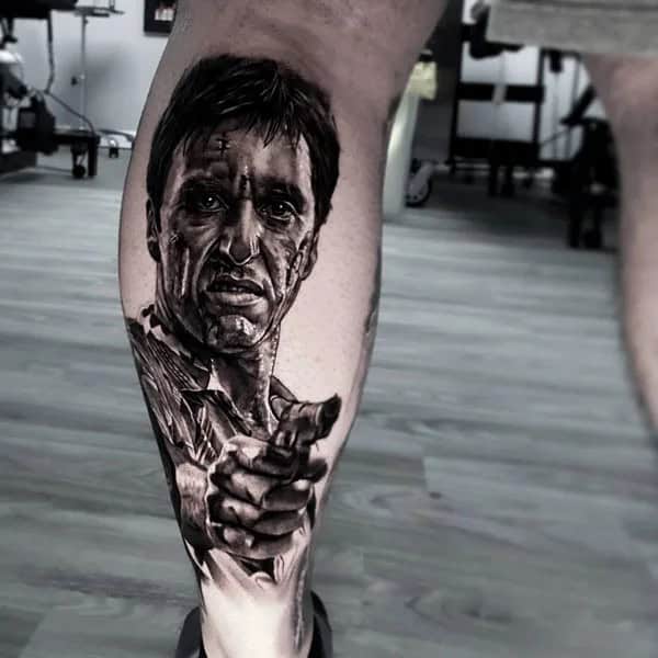 Scarface Portrait Tattoo