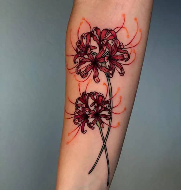 Demon Slayer Spider Lily Tattoo