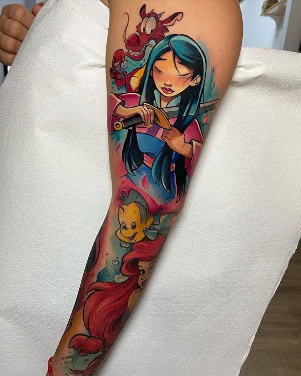 Anime Foot Tattoo