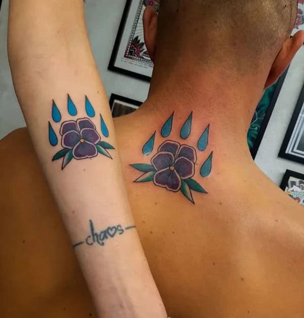 Matching Violet Tattoo