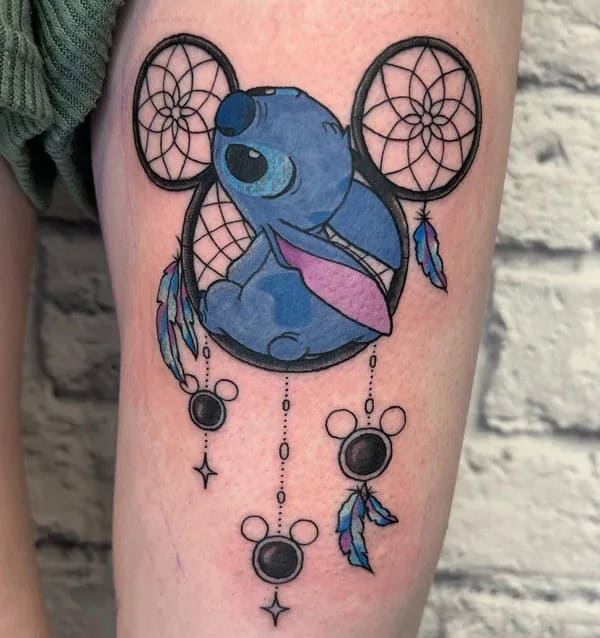 Stitch Dream Catcher Tattoo