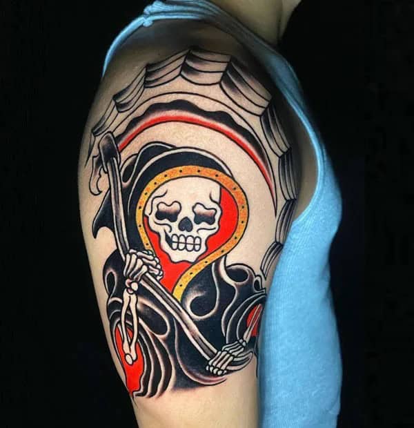 Traditional Grim Reaper Tattoo