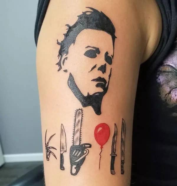 Michael Myers House Tattoo