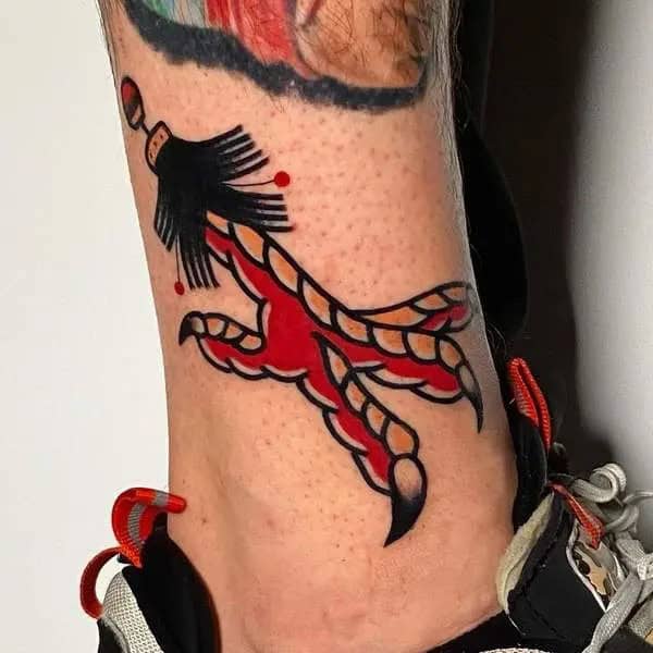 Rooster Claw Tattoo