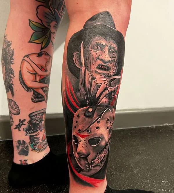 Old School Horror Tattoo