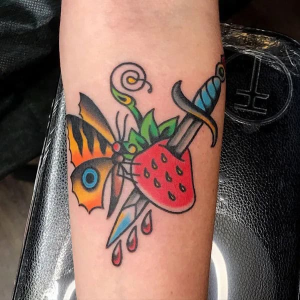 More Designs of Strawberry Tattoos To Check Out This Instant