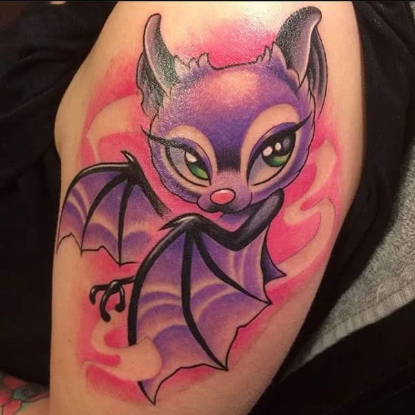 Bat Tattoo On Hand