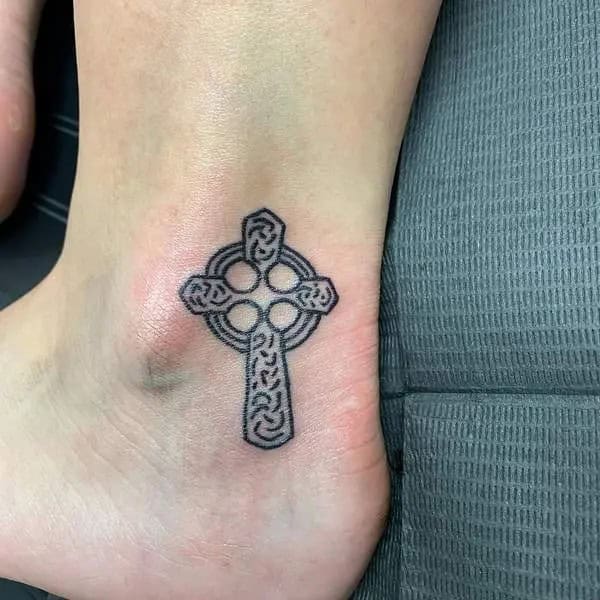 Small Celtic Cross Tattoo