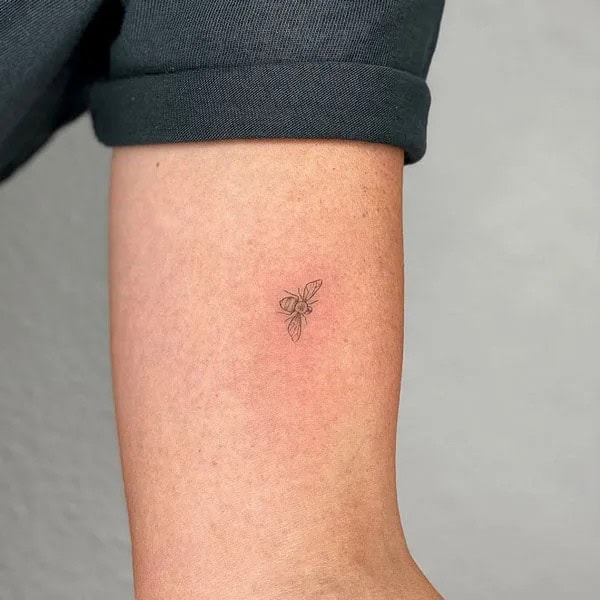 Small Bee Tattoo