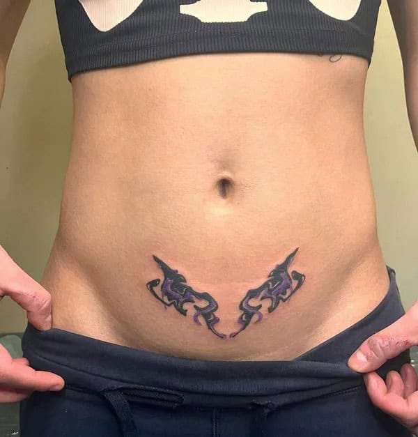 Lower Stomach Tattoo