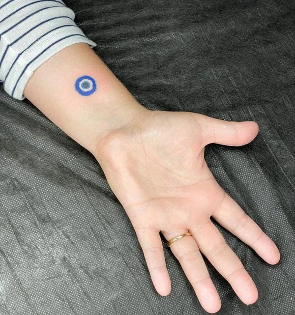 Simple Evil Eye Tattoo