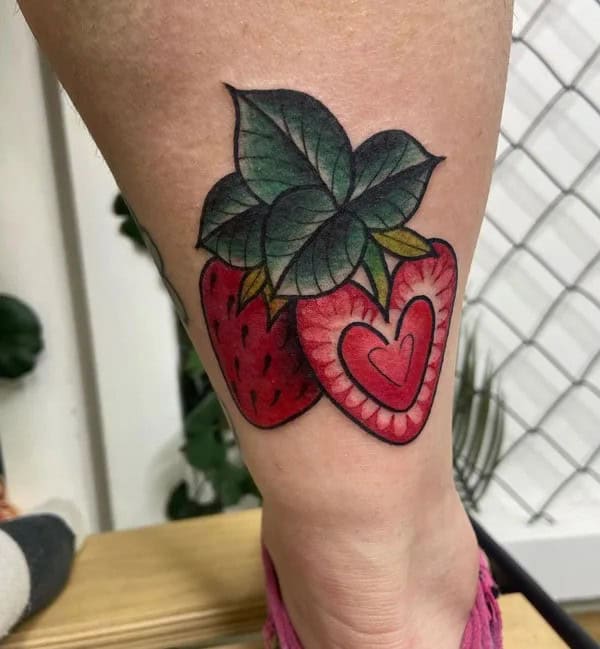 More Designs of Strawberry Tattoos To Check Out This Instant