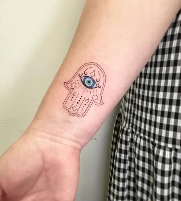 Hamsa Evil Eye Tattoo