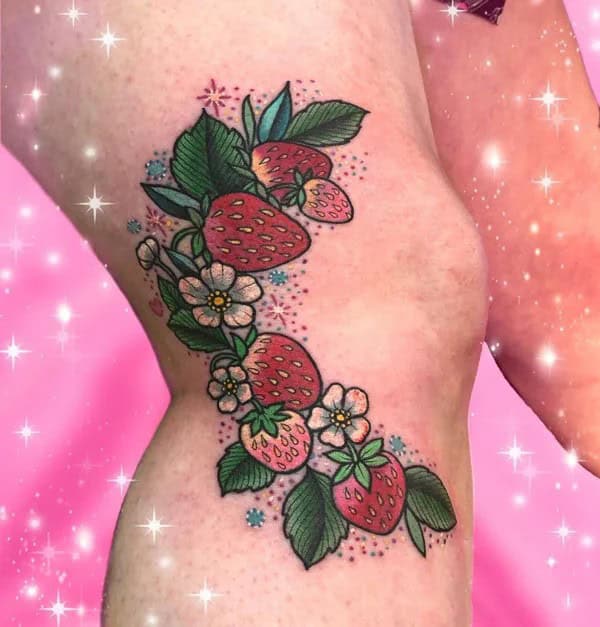 More Designs of Strawberry Tattoos To Check Out This Instant