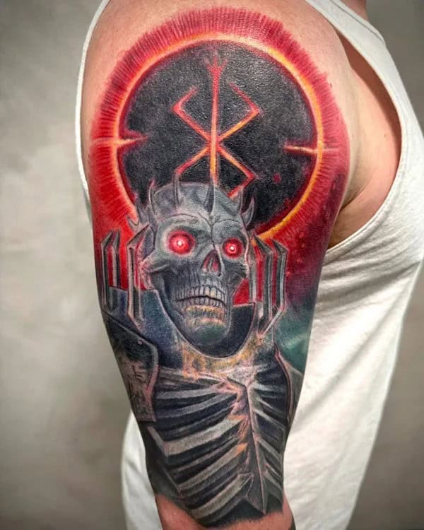 Skull Knight Berserk Tattoo