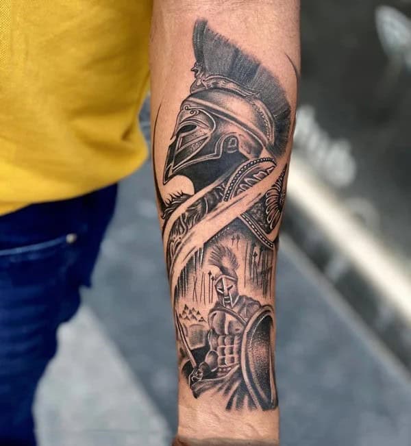 Warrior Forearm Tattoo