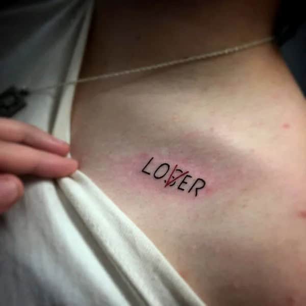 Evil Loser Lover tattoo