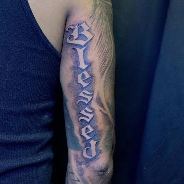 Blessed Tattoo On Arm