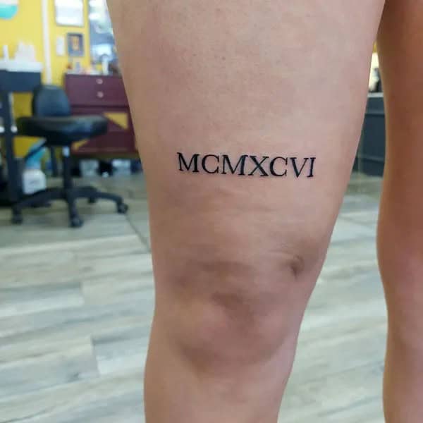 Roman Numerals Tattoo