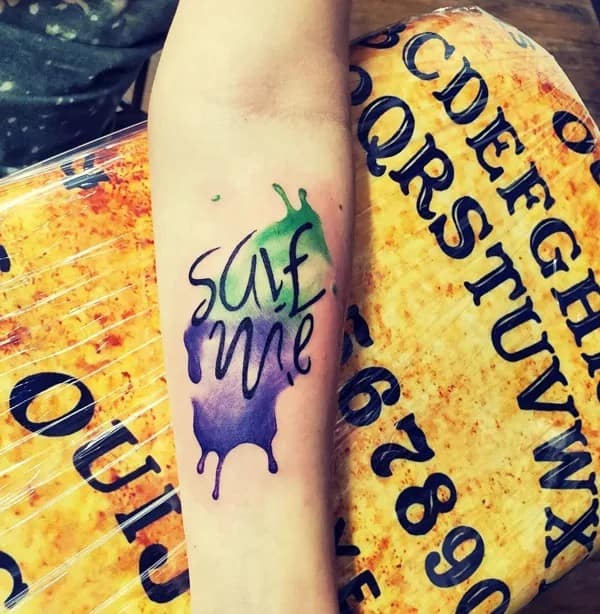 Watercolor Save Me Tattoo