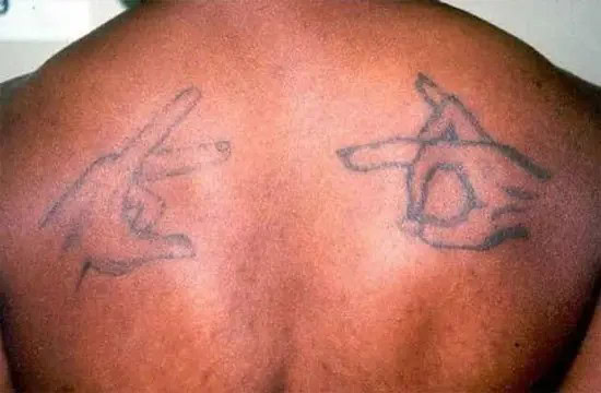 Gang Sign Tattoo