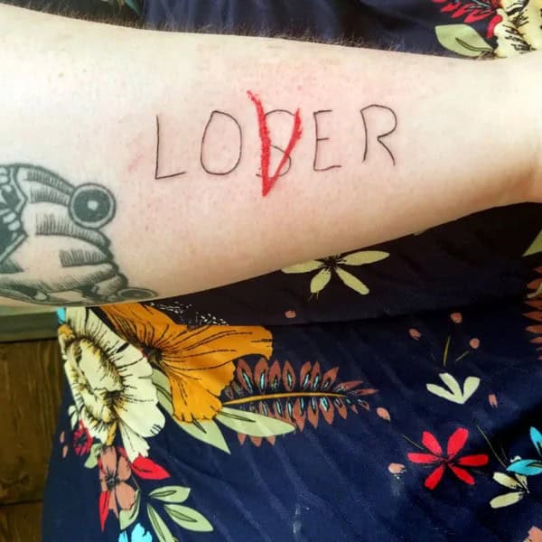 Evil Loser Lover tattoo