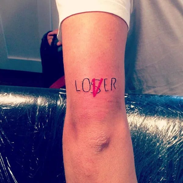 Evil Loser Lover tattoo