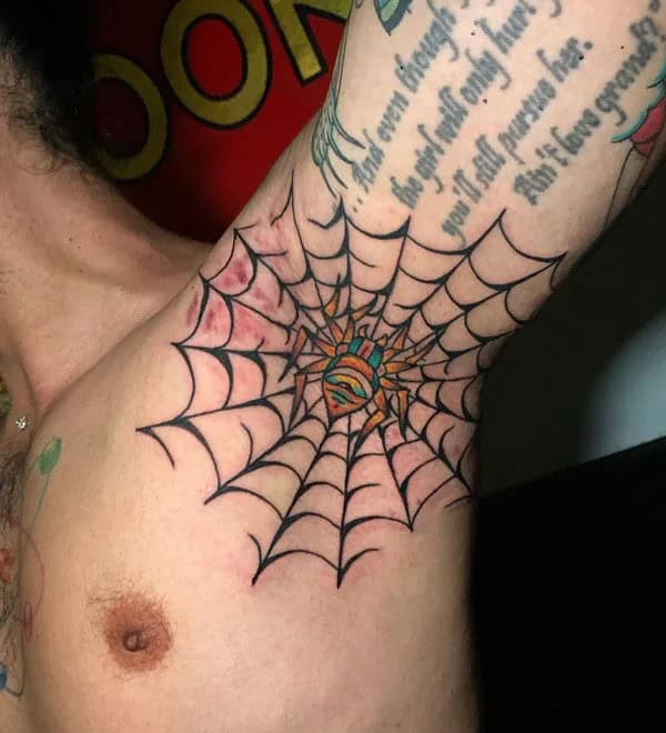 Spider Web Prison Tattoo