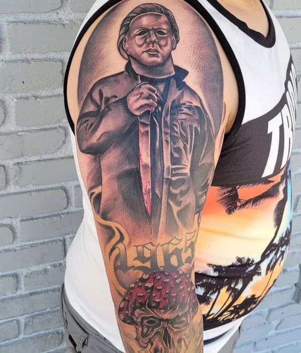 Michael Myers House Tattoo