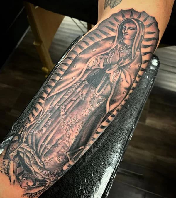 Virgin Mary of Guadalupe Tattoo