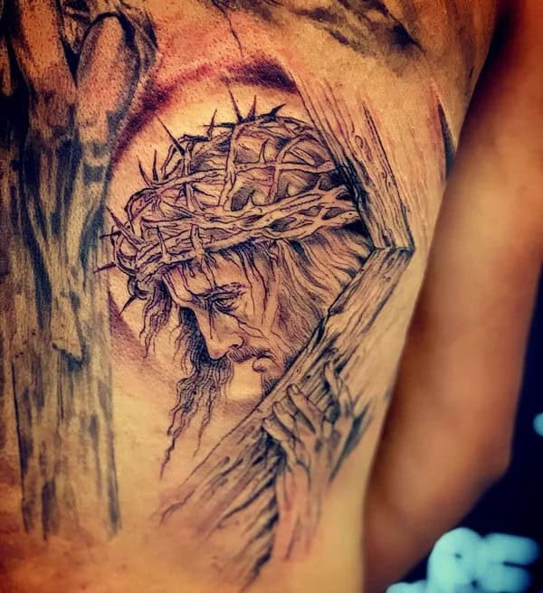 Jesus Crown of Thorns Tattoo