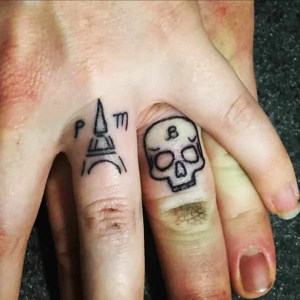 Unique Wedding Ring Tattoo