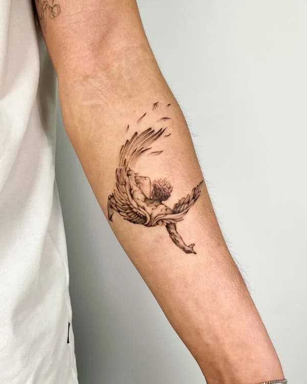 Simple Icarus Tattoo