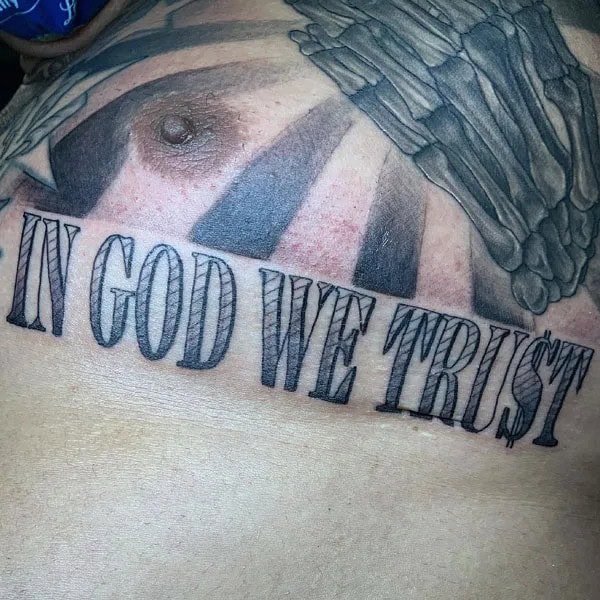 More “In God, We Trust” Tattoos To Dismiss Feelings Of Despair