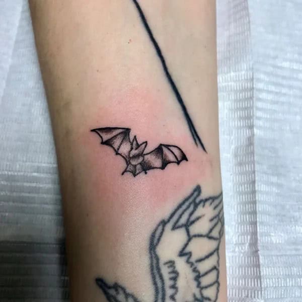 Bat Tattoo On Hand