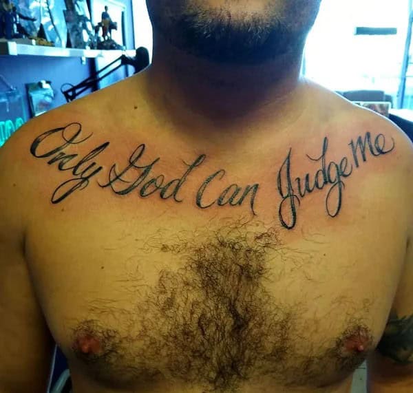 More Unique “Only God Can Judge Me” Tattoos To Take Inspiration From