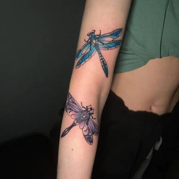 More Sublime Entries Of Dragonfly Tattoos