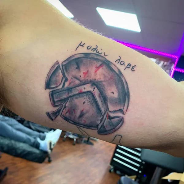 Spartan Shield Tattoo