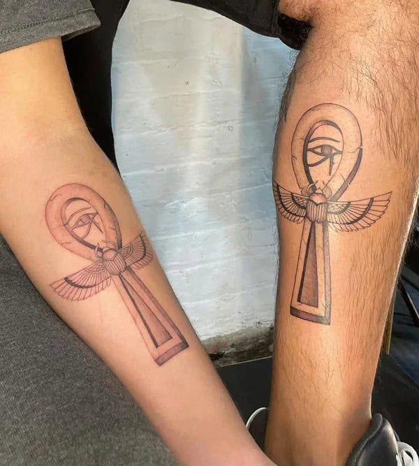 Matching Ankh Tattoo