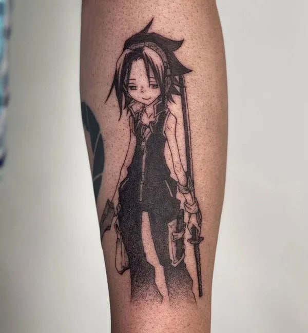 Anime Foot Tattoo