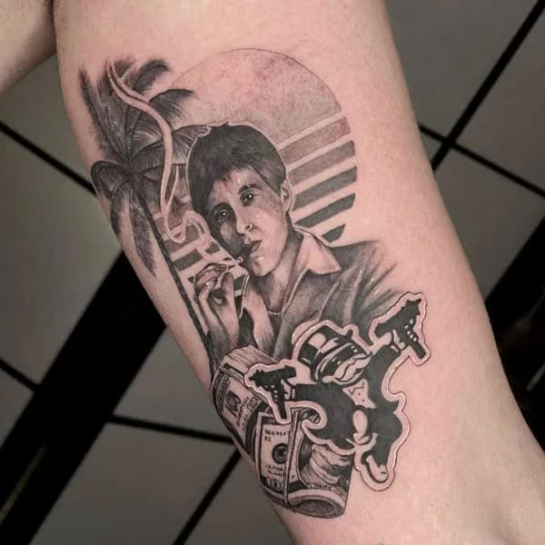 Al Pacino Scarface Tattoo