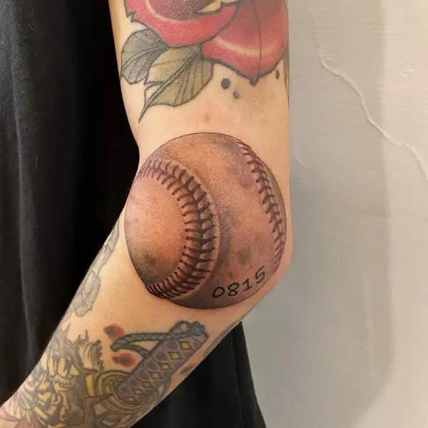 Simple Baseball Tattoo