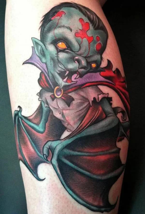 Bat Tattoo On Hand