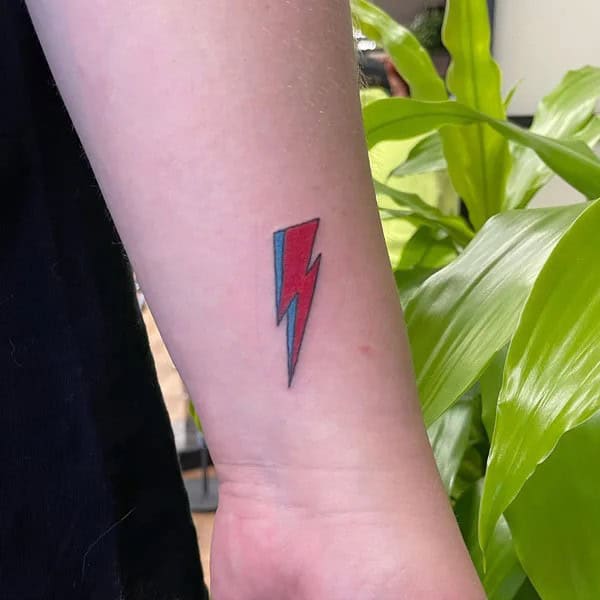 David Bowie Lightning Bolt Tattoo