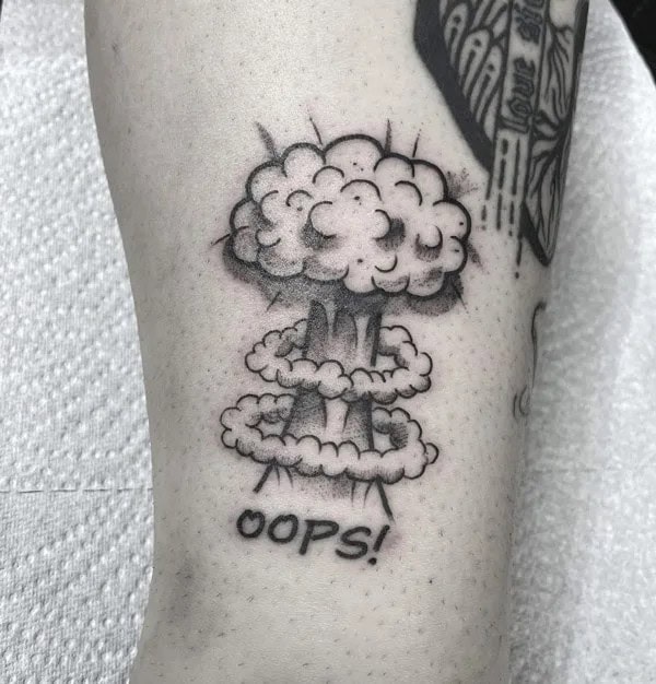 Mushroom Cloud Tattoo